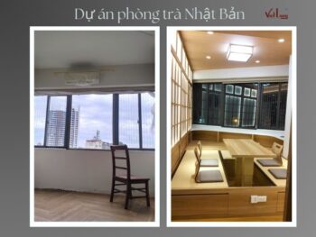 Thiết kế thi công phòng trà Nhật Bản
