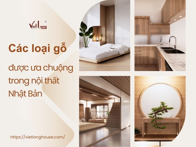 các loại gỗ trong nội thất Nhật Bản