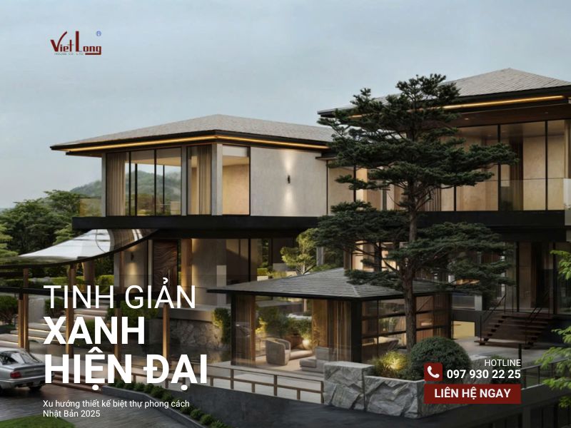 xu hướng thiết kế biệt thự phong cách Nhật Bản