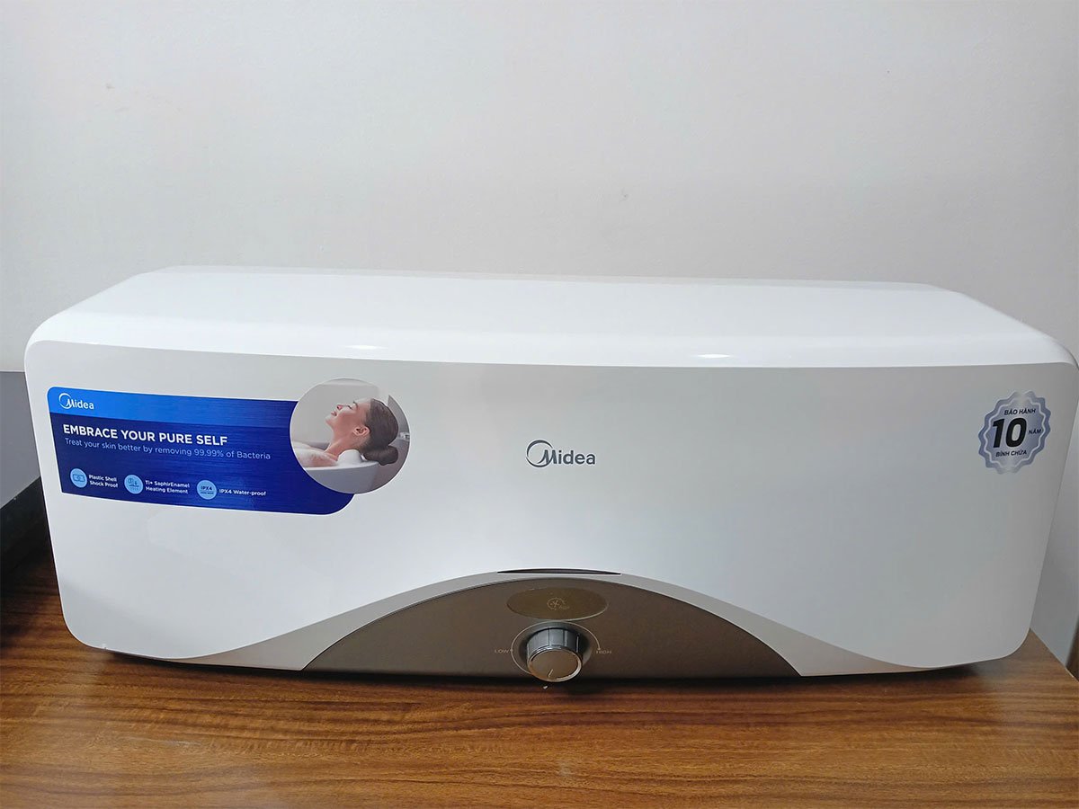 Midea MWH20-25MHA1 - Bình tắm nước nóng gián tiếp 20 lít 18 binh nong lanh midea mwh20 25mha1 8