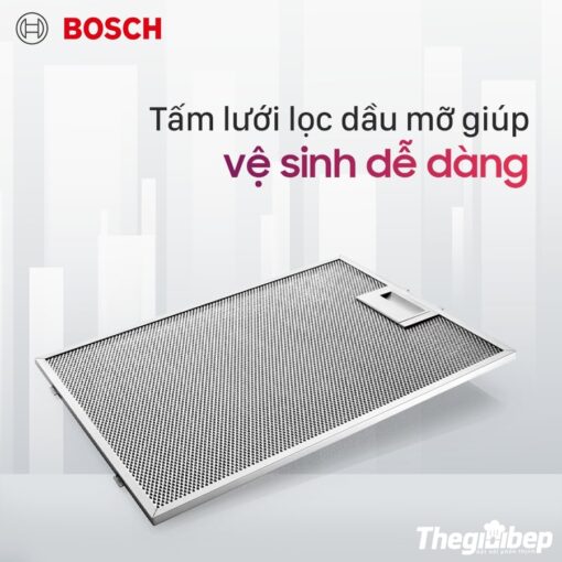 Bosch DWB77CM50 - Máy hút mùi 8 tam luoi loc dau mo giup ve sinh de dang
