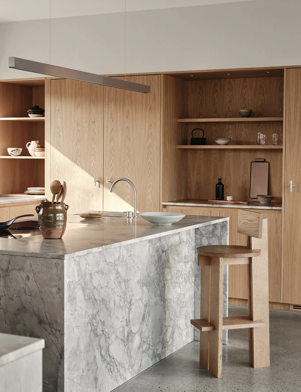 Cách phối vật liệu gỗ – đá – ánh sáng phong cách Nhật Bản hiện đại 3 modern japanese aesthetics