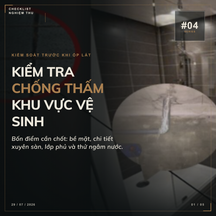 nghiệm thu chống thấm nhà vệ sinh