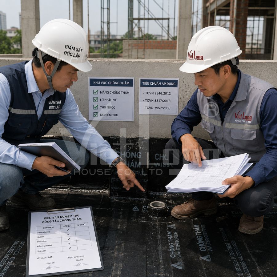 Giám sát độc lập phối hợp cùng kỹ sư tổng thầu tại công trường