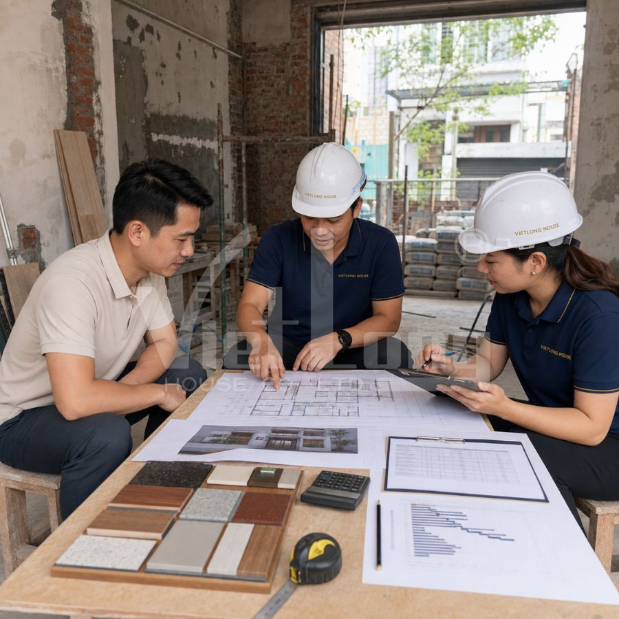 Quy trình cải tạo công trình xây dựng Hà Nội của VietLong House
