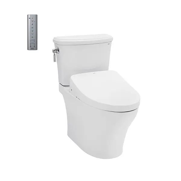 BÀN CẦU HAI KHỐI KÈM NẮP RỬA ĐIỆN TỬ WASHLET DÒNG S7 TOTO